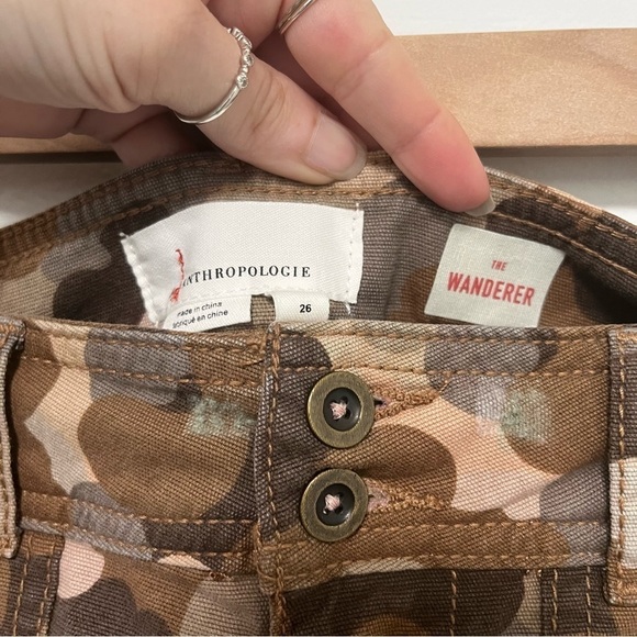 Anthropologie The Wanderer Camo Utility Shorts Size 26 - Picture 4 of 11
